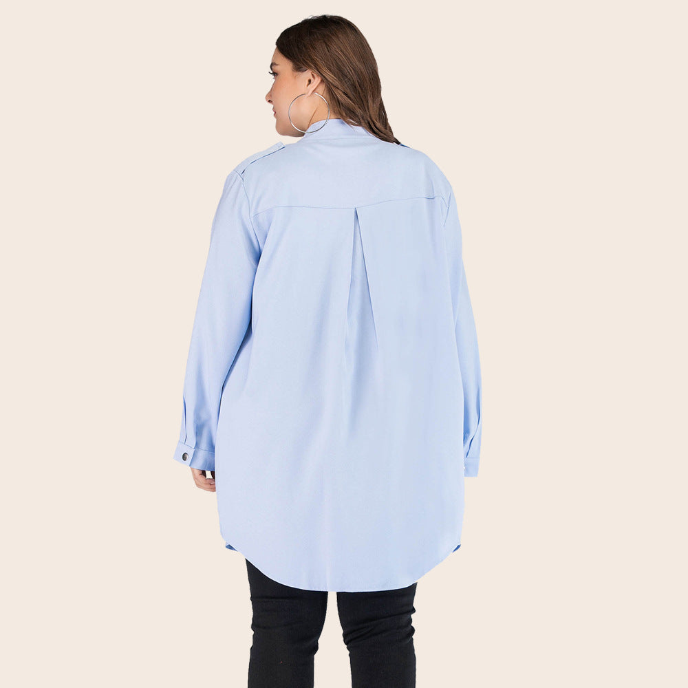 Plus Size Women's Trench Coat