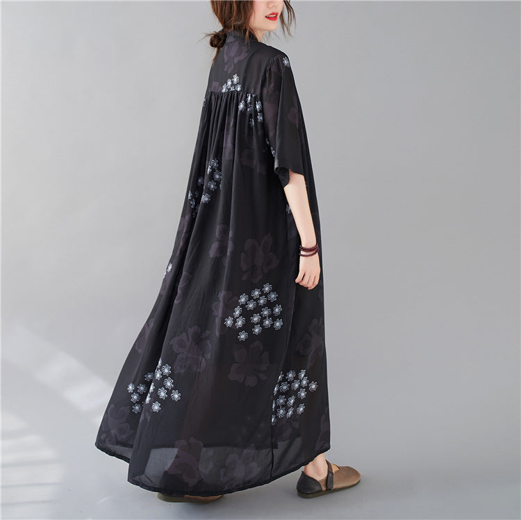 Summer Fashion Plus Sizes Chiffon Shirts Dresses-Dresses-The same as picture-One Size-Free Shipping at meselling99
