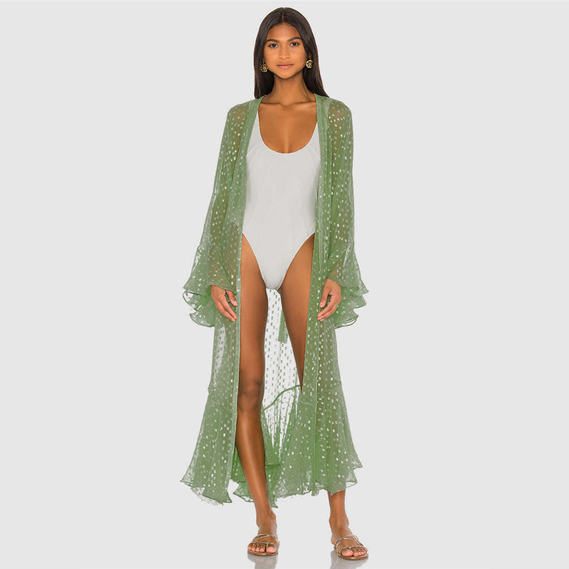 Sexy Cover Up Polka Dot Beach Dress