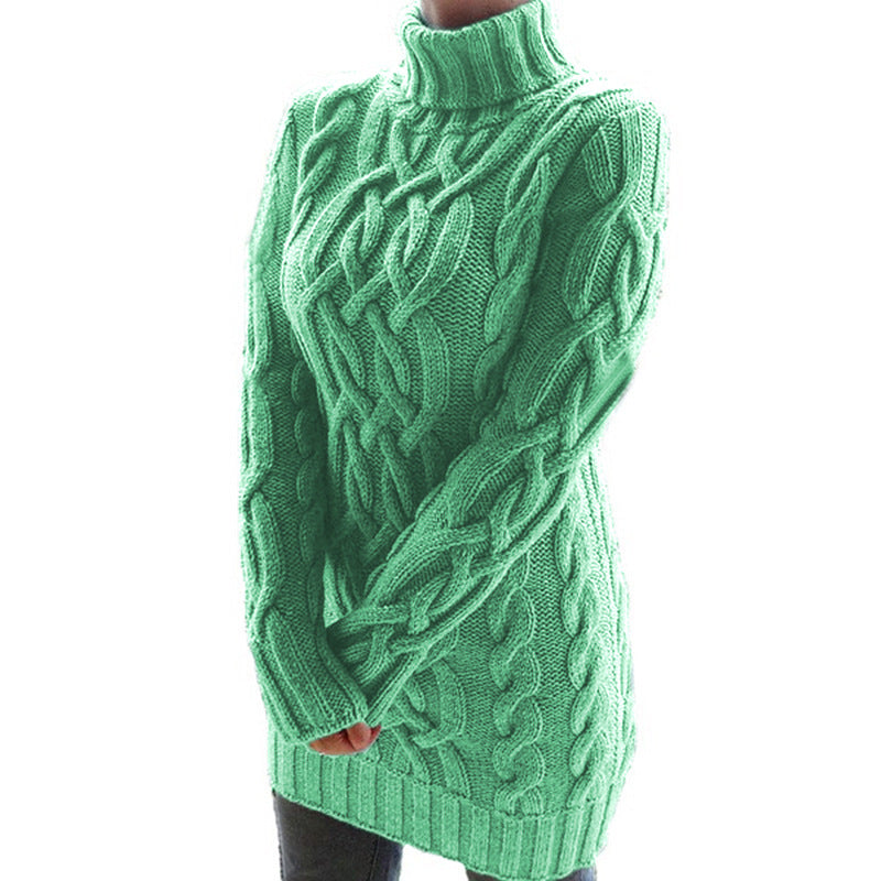 Vintage Turtleneck Knitted Pullover Sweaters