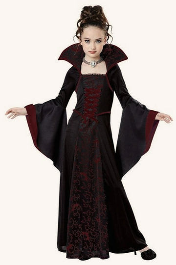 Lace Up Witch Dress Kid Halloween Costume