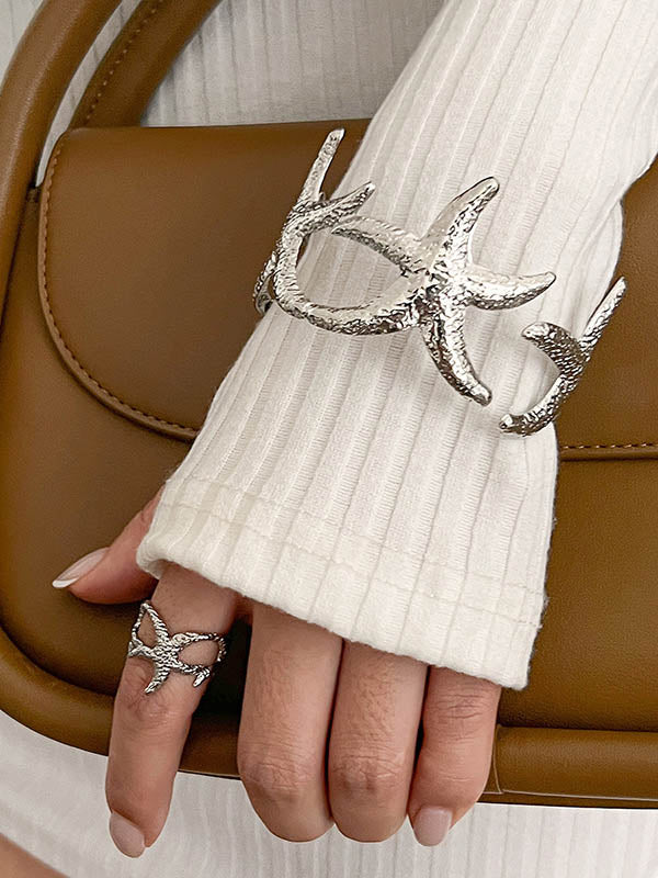 Flower Shape Geometric Bracelet Accessories Rings Accessories