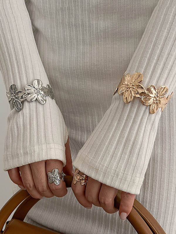 Flower Shape Geometric Bracelet Accessories Rings Accessories