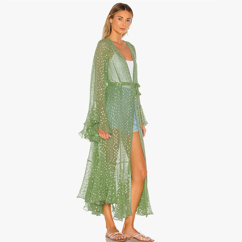 Sexy Cover Up Polka Dot Beach Dress