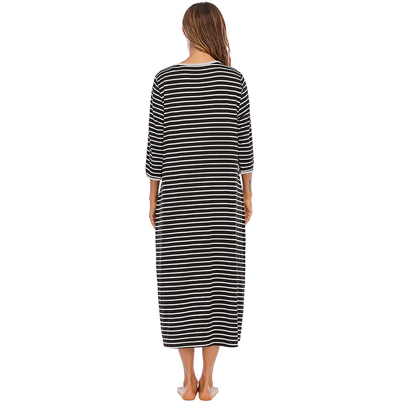 Casual Comfortable Plus Sizes Long Nightgown