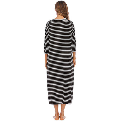 Casual Comfortable Plus Sizes Long Nightgown