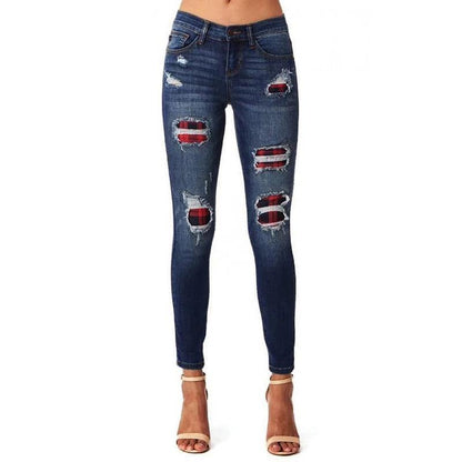 Hot Selling Leopard Sheath Jean Pants-STYLEGOING