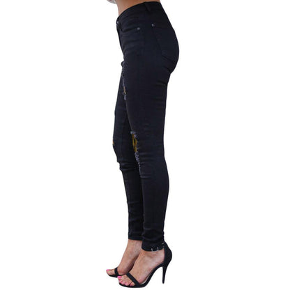 Hot Selling Leopard Sheath Jean Pants-STYLEGOING