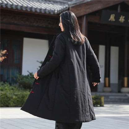 Retro Vintage Cotton-Linen Women's Coat