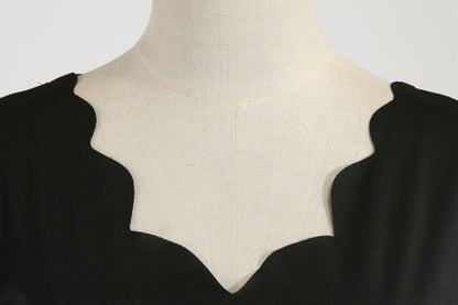 Women Long Sleeves V Neck Christmas Winter Dresses-Vintage Dresses-Free Shipping at meselling99