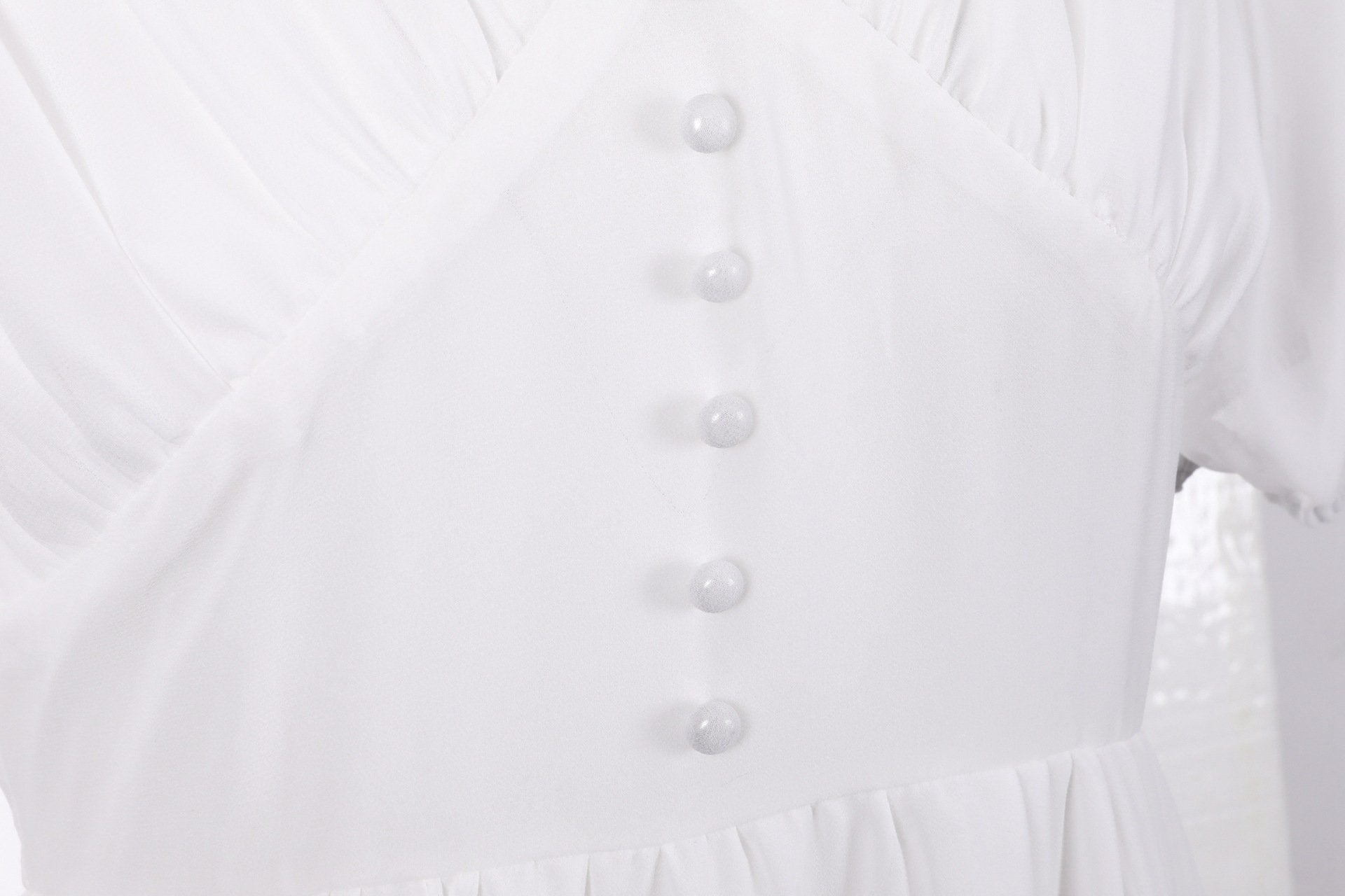 Chiffon Vintage Short Sleeves Dresses-Maxi Dresses-Free Shipping at meselling99