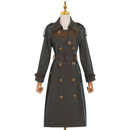 Classy Designed Long Trenchcoat for Women