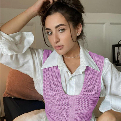 DIY Knitting Bangdage Tops-STYLEGOING