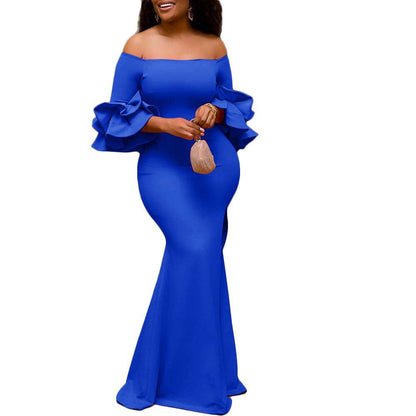 Off The Shoulder Long Evening Party Dresses-Sexy Dresses-Free Shipping at meselling99