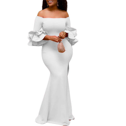 Off The Shoulder Long Evening Party Dresses-Sexy Dresses-Free Shipping at meselling99