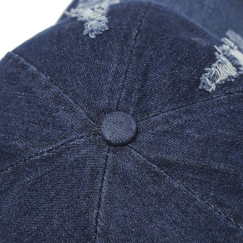 Denim Ripped Vintage Hats