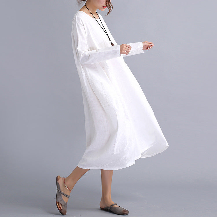 Casual Plus Sizes Long Cozy Women Dresses-Cozy Dresses-Free Shipping at meselling99