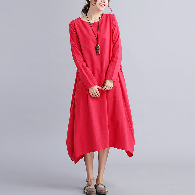 Casual Plus Sizes Long Cozy Women Dresses-Cozy Dresses-Free Shipping at meselling99