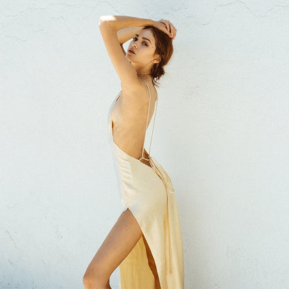 Sexy Satain Backless Evening Party Dresses--Free Shipping at meselling99