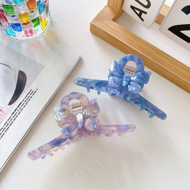 Butterfly Stitching Tie-Dye Claw Clip