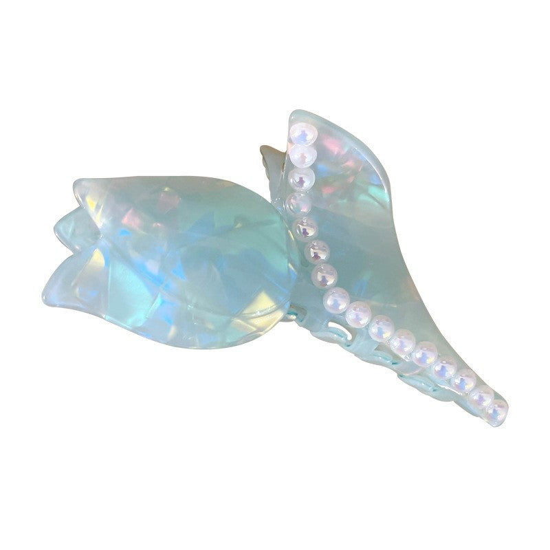 Rose Shaped Acetate Hair Claw Clip