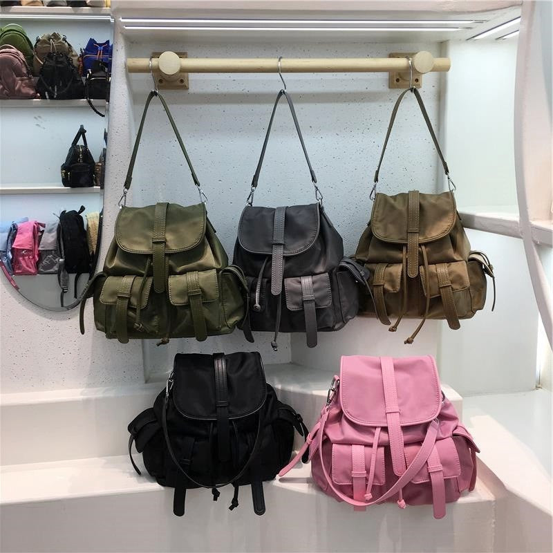 Nylon Multi Pocket Lightweight Backpack