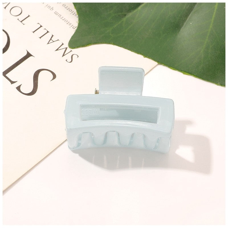 Transparent Macaron Color Rectangle Claw Clip