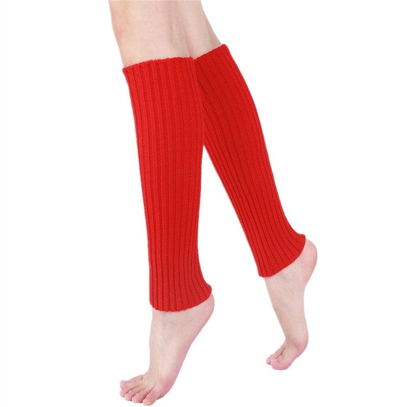 Solid Color Knitted Layering Socks