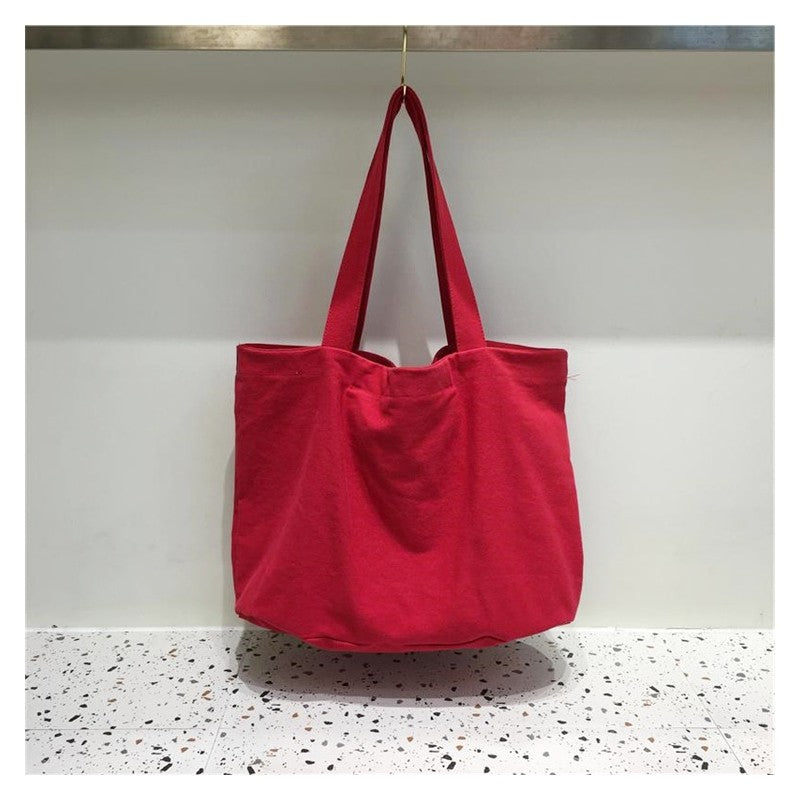 Large Capacity Canvas Bag Letter Print