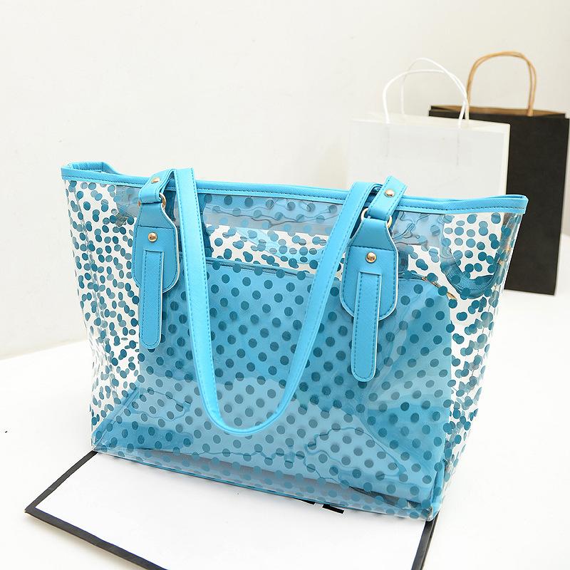 Summer See Through Jelly Handbags 2pcs/Set-STYLEGOING