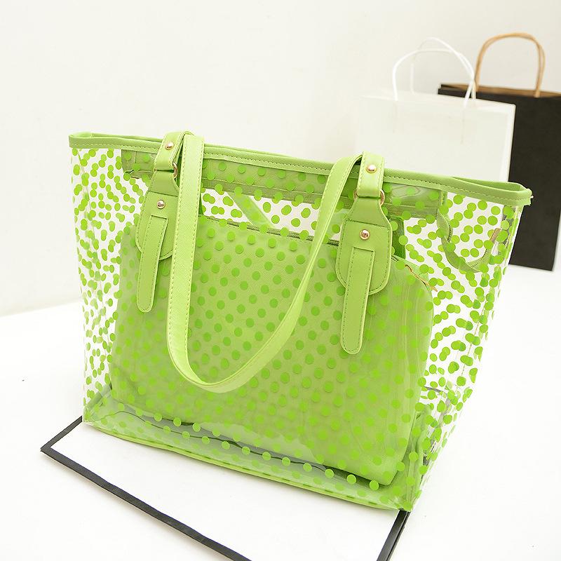 Summer See Through Jelly Handbags 2pcs/Set-STYLEGOING