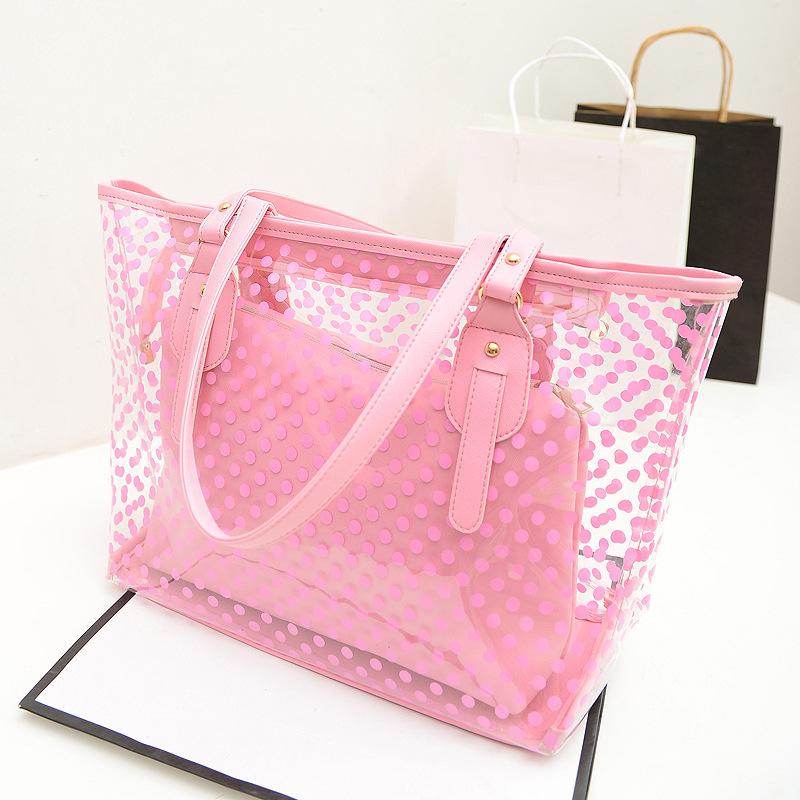 Summer See Through Jelly Handbags 2pcs/Set-STYLEGOING