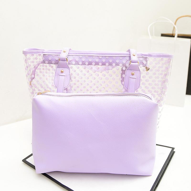 Summer See Through Jelly Handbags 2pcs/Set-STYLEGOING