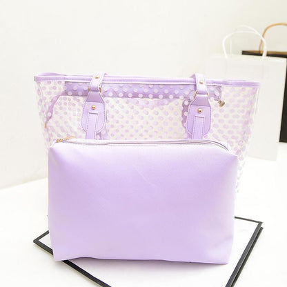 Summer See Through Jelly Handbags 2pcs/Set-STYLEGOING