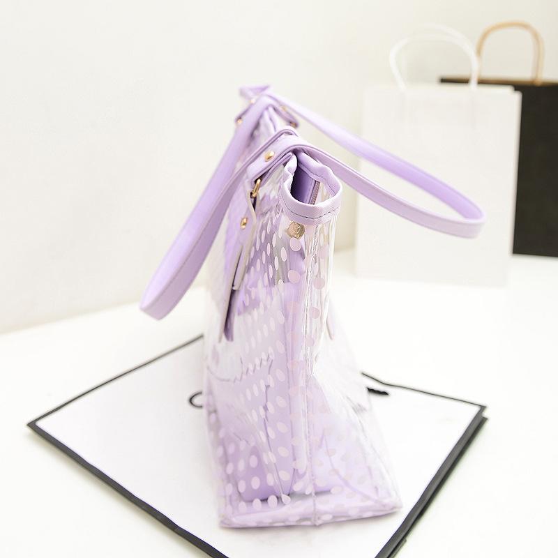 Summer See Through Jelly Handbags 2pcs/Set-STYLEGOING