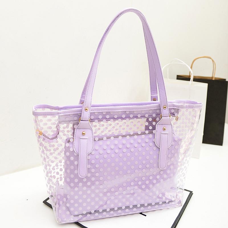 Summer See Through Jelly Handbags 2pcs/Set-STYLEGOING