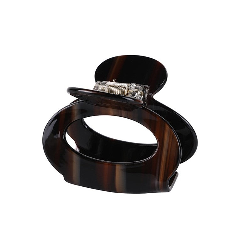 Hollowed-Out Oval Hair Claw Clip