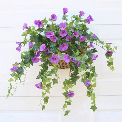 Artificial Morning Glory Flowers – Fake Vine Flowers, Plastic Hanging Decor