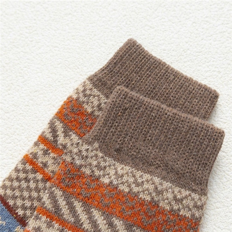 Thick Wear-Resisting Absorb Sweat Wool Sock(A Set Of Five Pairs)