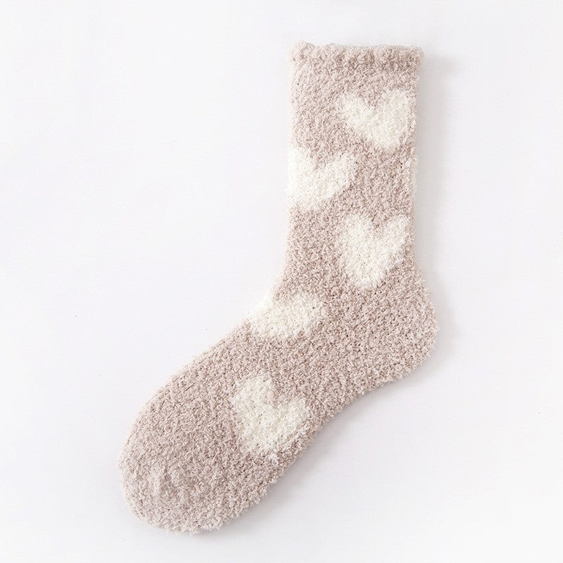 Cute Home Coral Fleece Terry Socks