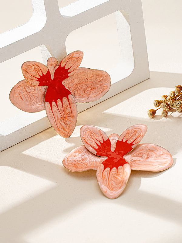 Flower Shape Drop Earrings