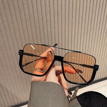 Double Bridge Blue Light Blocking Square Sunglasses