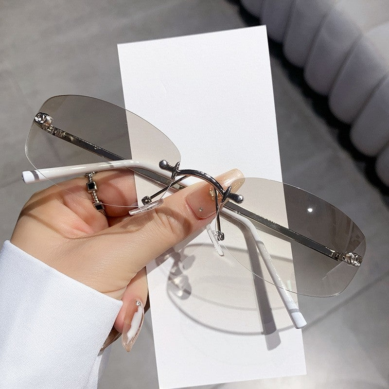 Frameless Edge Cut Sunglasses