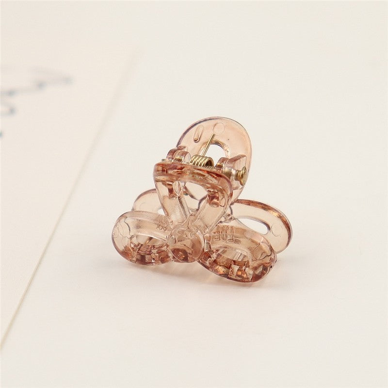 Small Transparent Colored Hair Claw Clip
