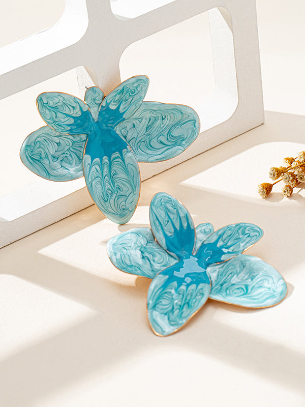Flower Shape Drop Earrings