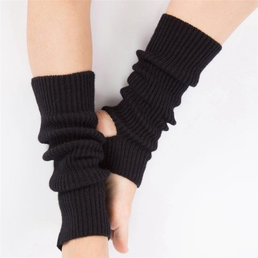 Solid Color Knitted Dance Yoga Training Long Socks