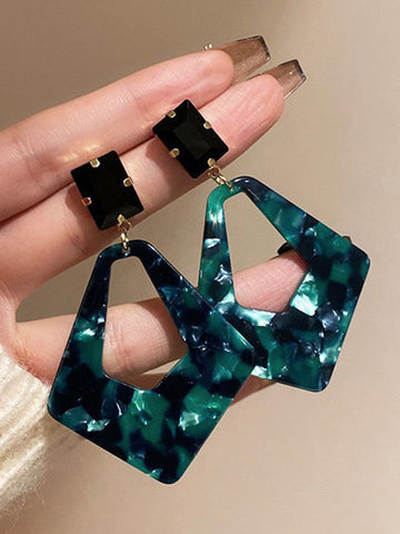 Geometric Drop Earrings