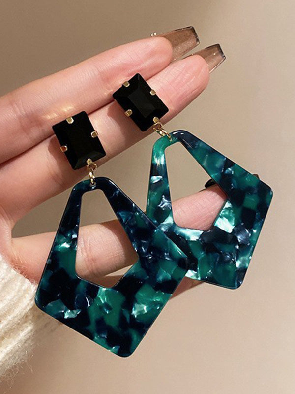 Geometric Drop Earrings