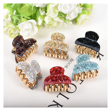 Tinsel Detail Acrylic Hair Claw Clip