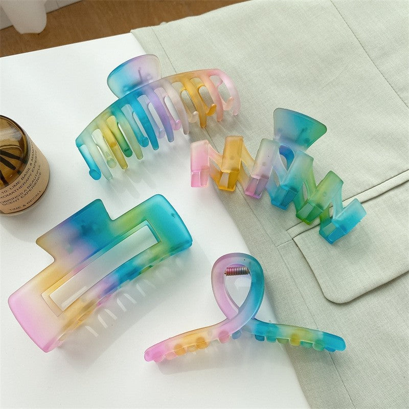 Gradient Color Various Shapes Claw Clip